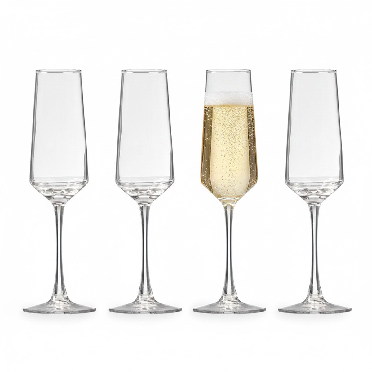 Vivalto Champagneglazen Luxe - 4x stuks - prosecco / cava glazen - 220 ml