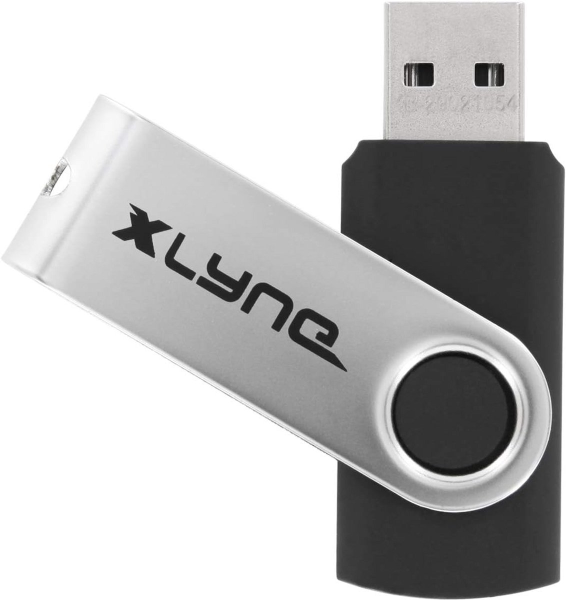 64GB USB-stick Zwart USB 2.0 Draaibeveiliging Plug & Play