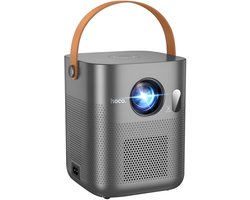 Hoco, Draagbare videoprojector Android HD 720p Bluetooth 5.1 183 inch projectie, Grijs