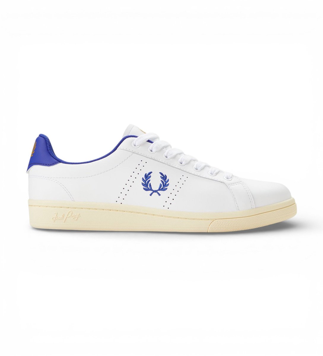 Sneaker Fredperry Fp B721 Leer Fashion Wear Volwassen Wit