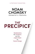 Couverture du livre 'The Precipice' par Noam Chomsky, sous-titré 'Neoliberalism, the Pandemic and the Urgent Need for Social Change'.