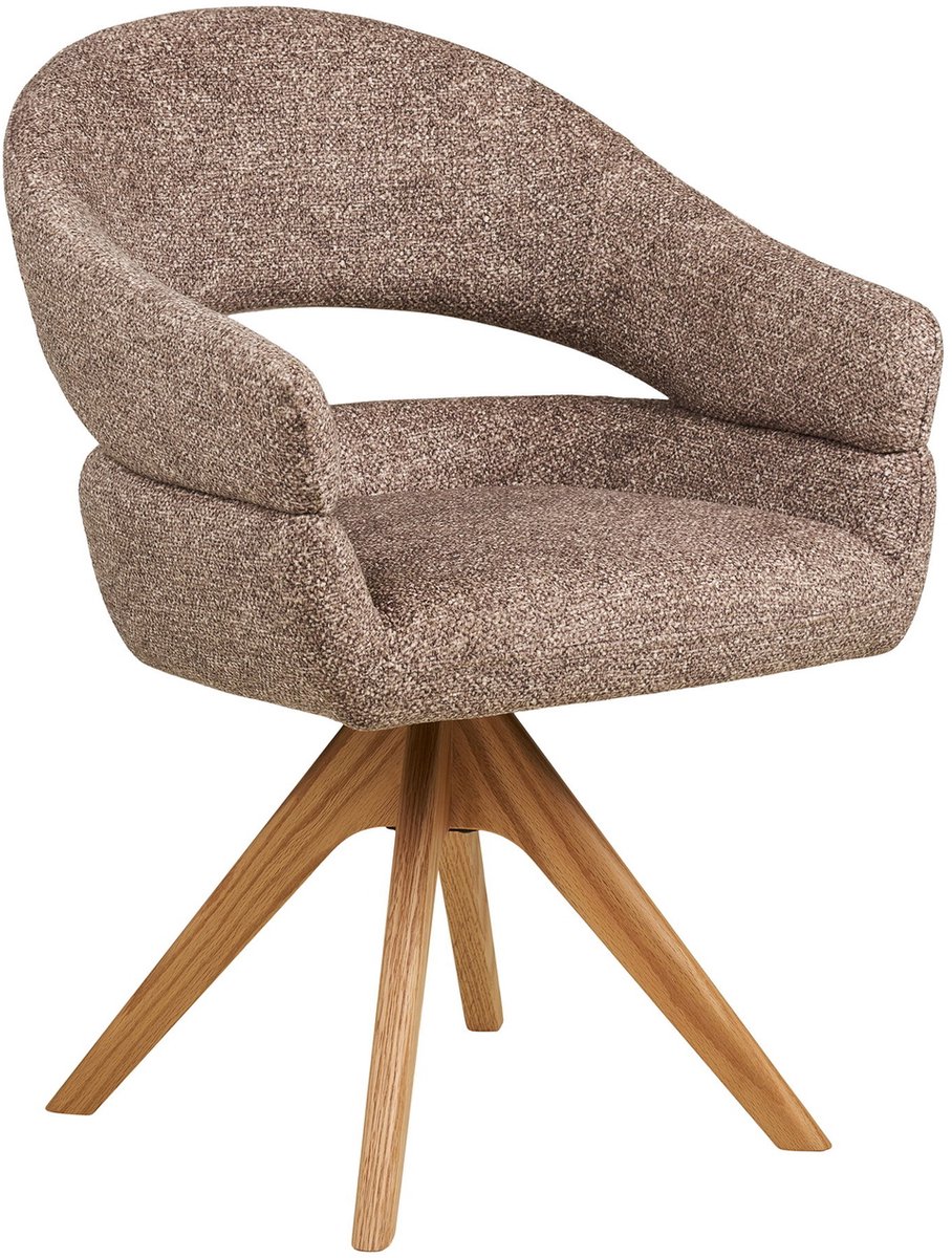 House Nordic Eetkamerstoel Dover - Bruin/Naturel
