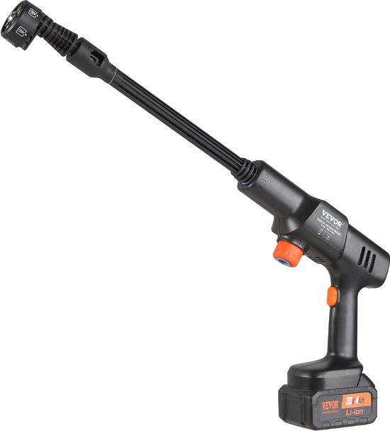 VEVOR Accu-Hogedrukreiniger, Borstelloze Waterdrukreiniger, Spuitpistool, Hogedrukreinigerpistool (21 V, 50 Bar, voor Mobiel Reinigen en Bewateren, 3,5 L/Min, Inclusief Accessoires, 0°~40° Mondstuk) van VEVOR — afbeelding 2