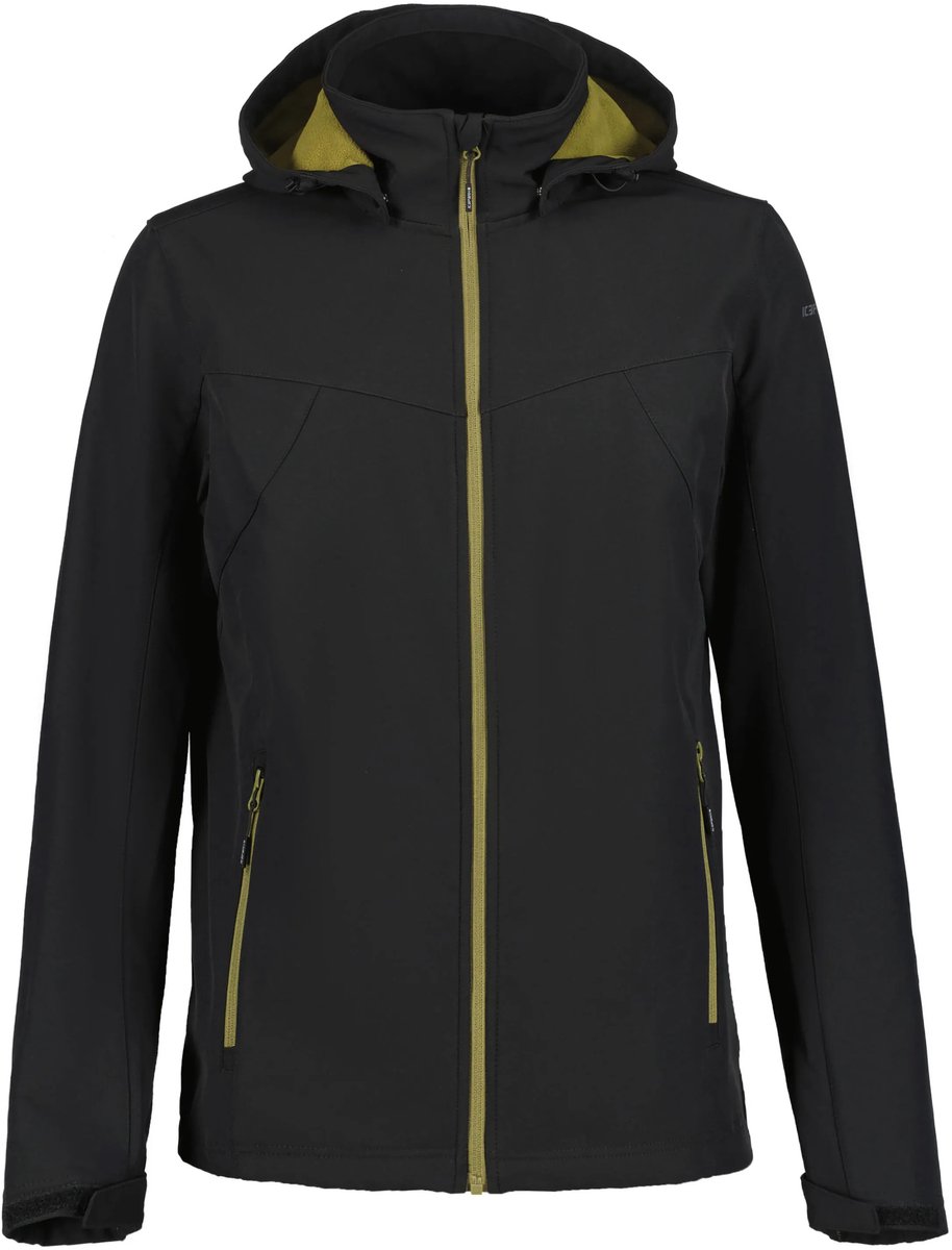Fleece softshell wandeljack Icepeak Brimfield Zwart