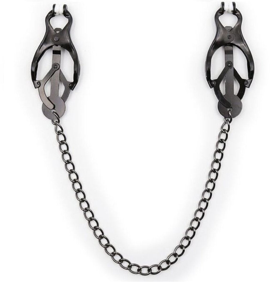 Ohmama Fetish - Japanese Nipple Clamps With Black Chain