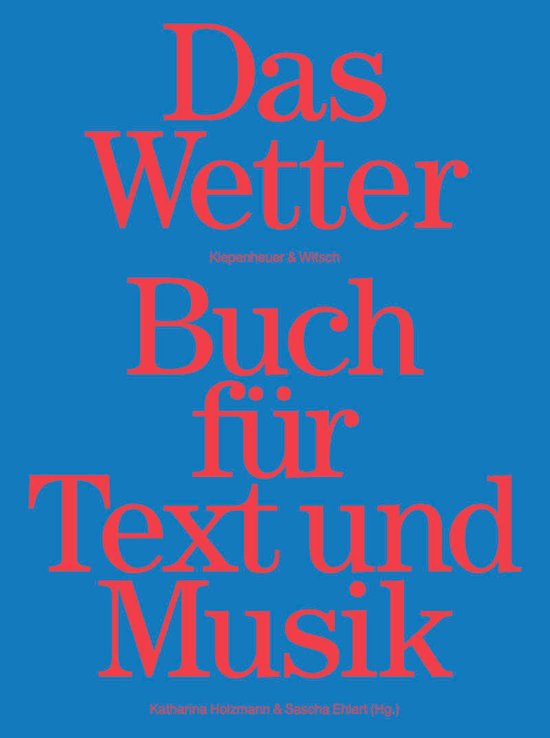 Das Wetter Buch für Text und Musik - cover
