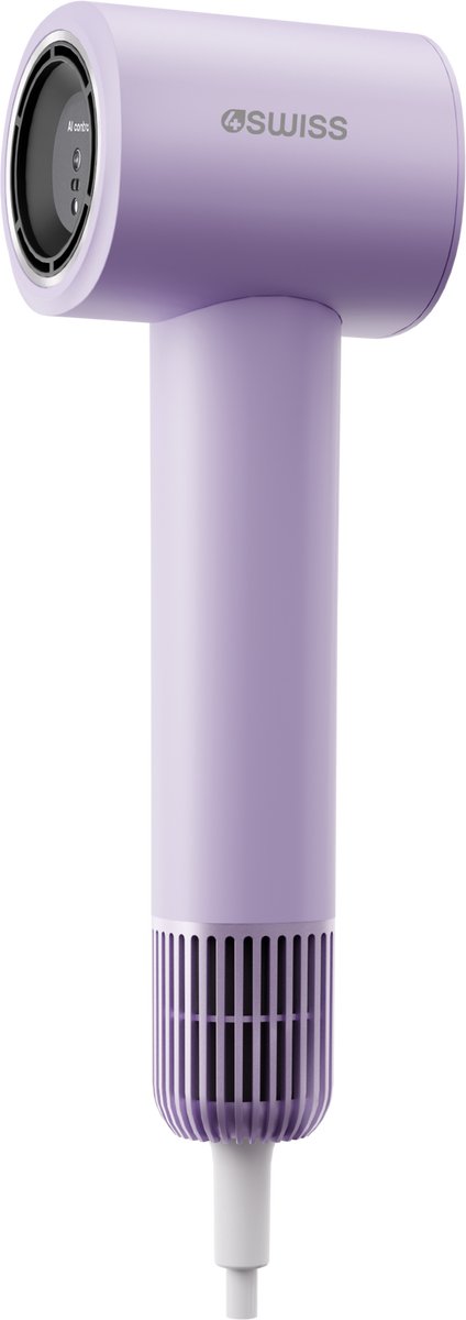 4SWISS F326 SmartAI+ Lavender - Haardroger - 1000W - Met ionisatie - 5 niveaus voor Temperatuurregeling - 2 Snelheidsstanden - Met koude luchtstroom - Lavender