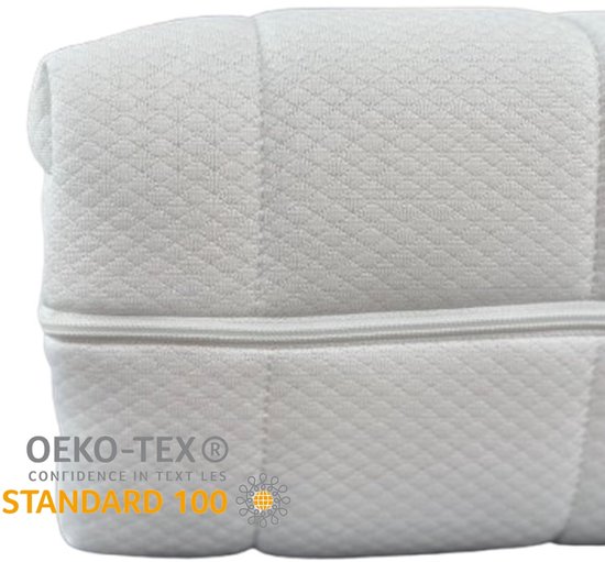 Zinus Matrasbeschermer 180 x 200 cm, hardheidsgraad H2-H3, hoogte 7,6 cm, Öko-Tex gecertificeerd, verkoelende gelmatras in traagschuim