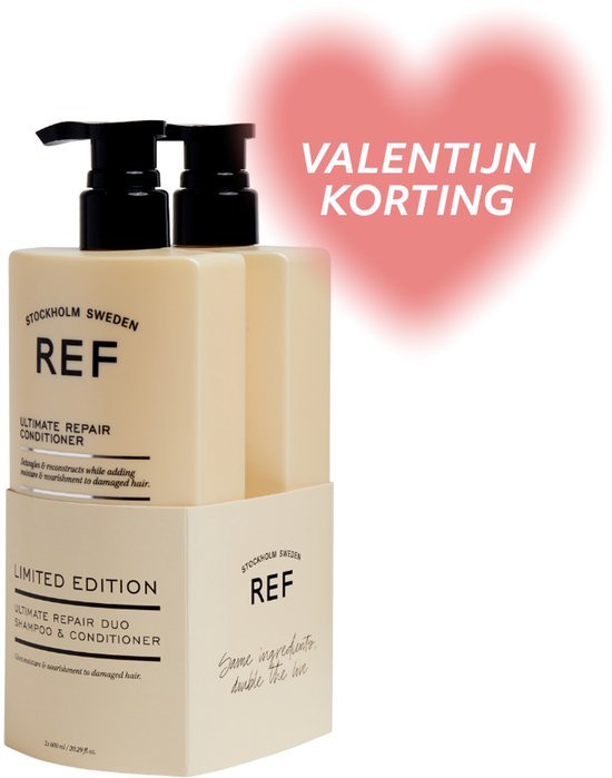REF Stockholm - Ultimate Repair Duo Shampoo + Conditioner - 2x600ml - Valentijnsdag cadeautip!