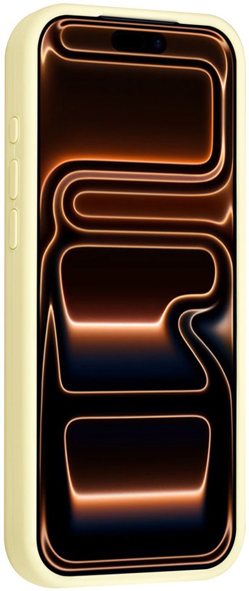 TUNIQ telefoonhoesje voor Apple iPhone 16 Pro Max - MagSafe siliconen backcover - Geel