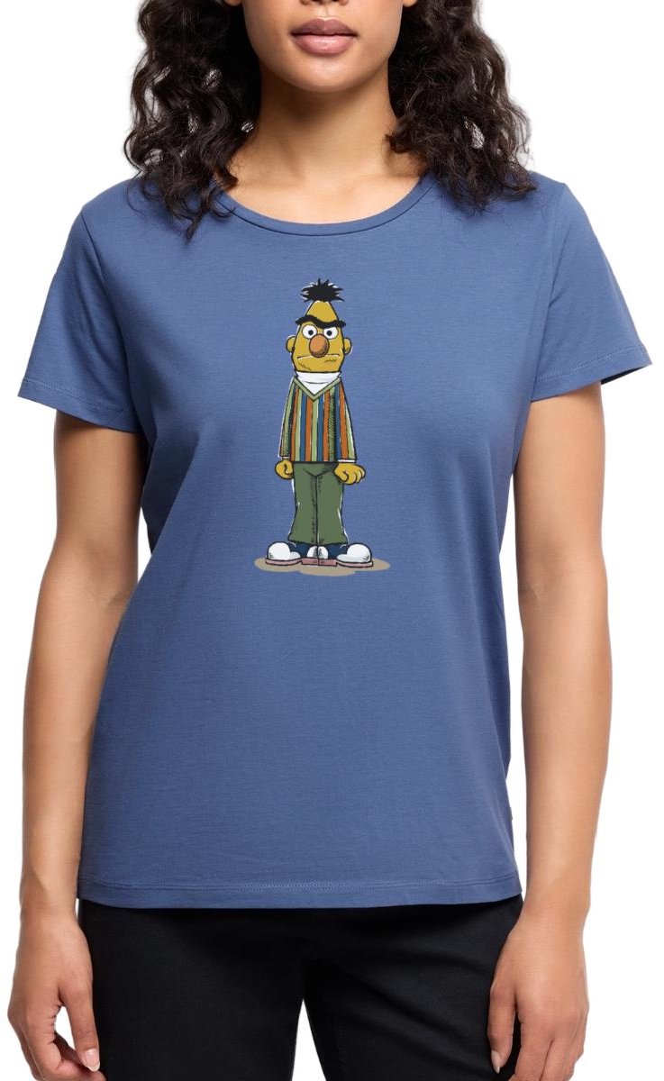Sesamstraat Bert Pose Premium T Shirt Dames