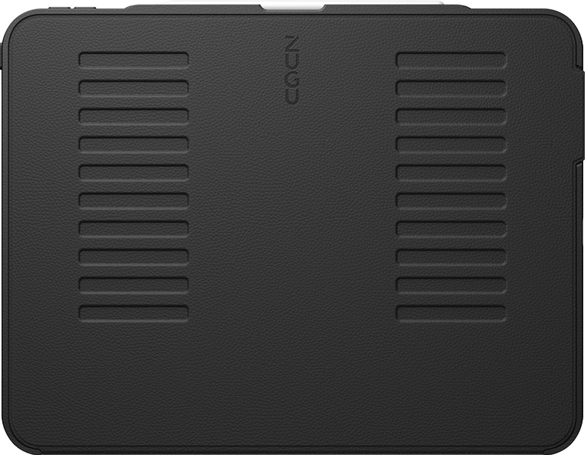Zugu case Hoesje iPad Pro 13 (M4-M5) – Verstelbare Magnetische Standaard – Veilige Magnetische Houder – Robuuste Bumper en Stevige TPU + PC Behuizing - Zwart