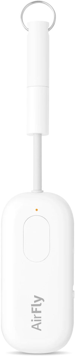 Twelve South AirFly Pro 2 Deluxe – Verbindt Bluetooth-hoofdtelefoon met standaard hoofdtelefoonaansluiting – Maakt gedeeld luisteren mogelijk – Biedt meer dan 25 uur speeltijd - Wit
