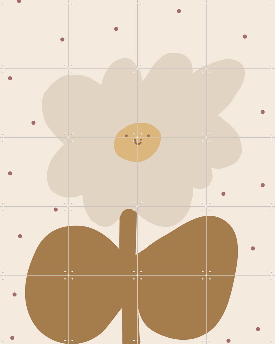 IXXI Whoopsie Daisy, Little Otja - 80 x 100 cm - Gratis ophangtool - Grote wanddecoratie en posters - Speels, Cartoonesk, Illustraties, Grafisch