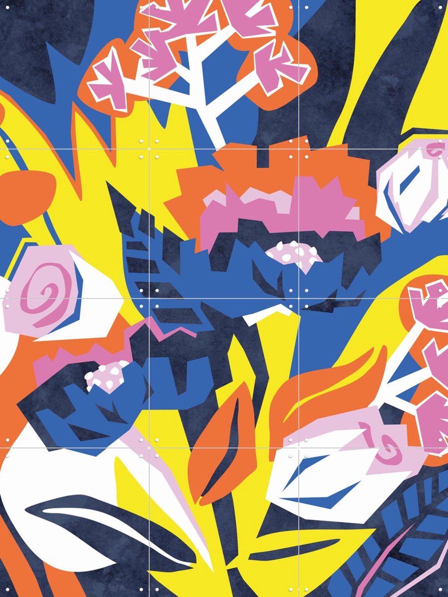 IXXI Filtered, Megan Gallagher - 60 x 80 cm - Gratis ophangtool - Grote wanddecoratie en posters - Abstract, Illustraties, Kleurrijk, Digitale Kunst