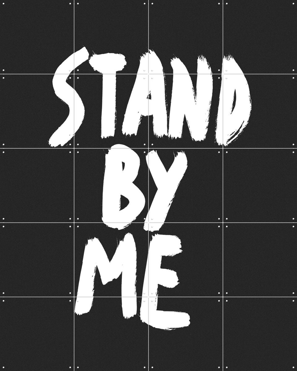 IXXI Stand by me, Marcus Kraft - 80 x 100 cm - Gratis ophangtool - Grote wanddecoratie en posters - Pop art, Illustraties, Grafisch Ontwerp