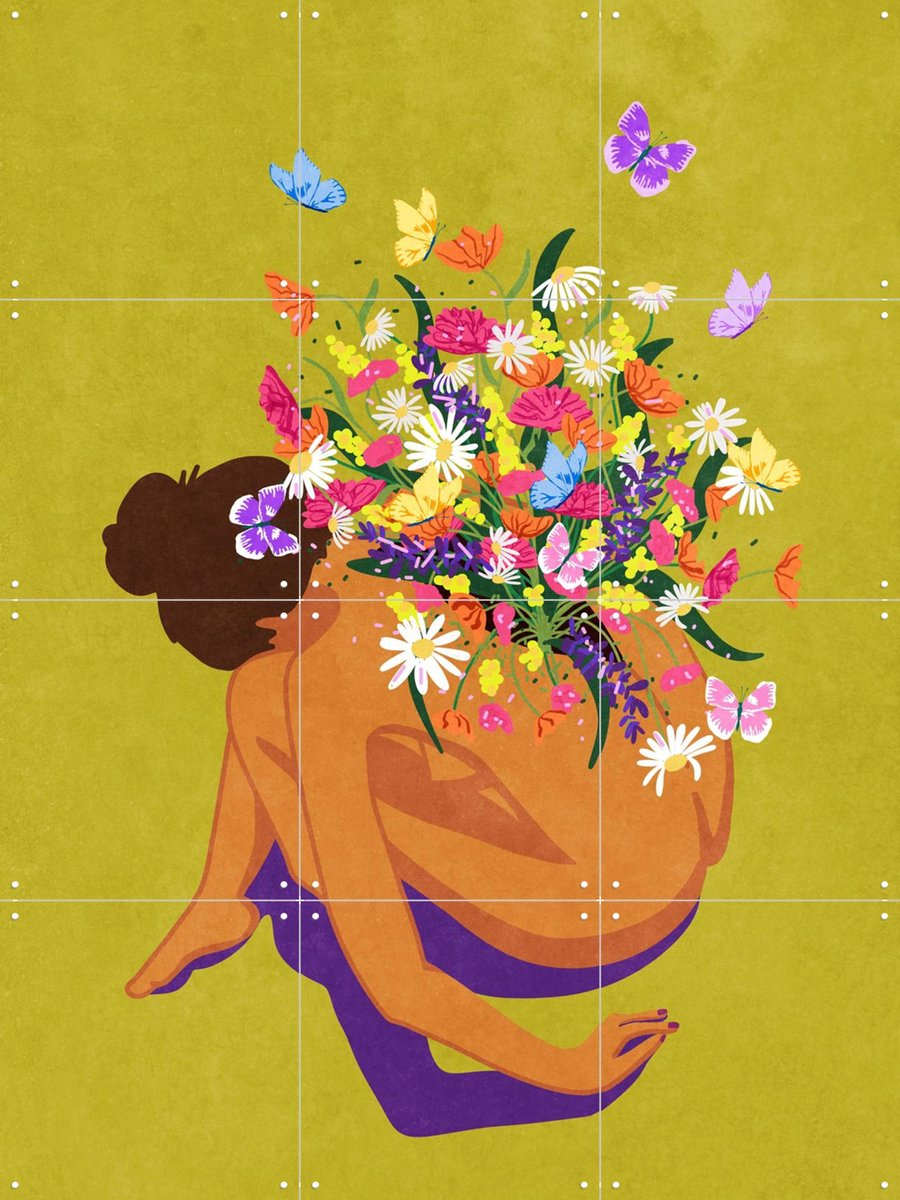 IXXI Free your potential, Raissa Oltmanns - 60 x 80 cm - Gratis ophangtool - Grote wanddecoratie en posters - Grafisch Ontwerp, Illustraties, Speels