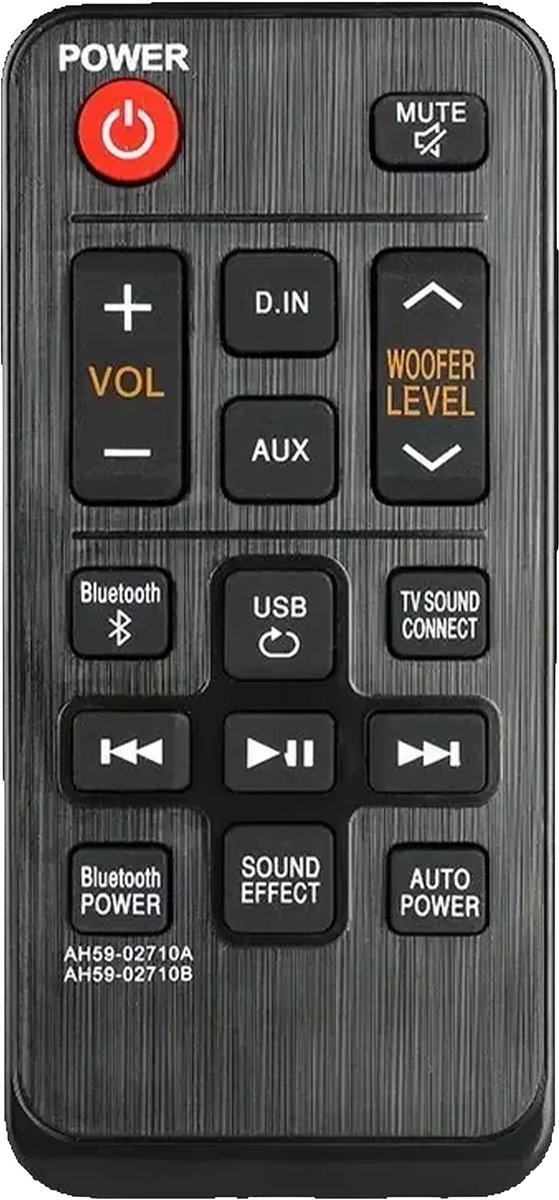 Bedienbaas Soundbar Afstandsbediening geschikt voor Samsung – AH59-02710 serie & 02711A, 02641A, 02645A