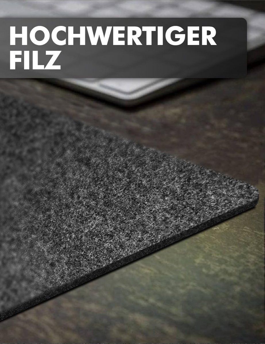 Bureauonderlegger van Vilt - Antislip Bureaumat voor Thuiswerkplek - 150 x 40 cm — cadeau in Wonen & Interieur - foto 6