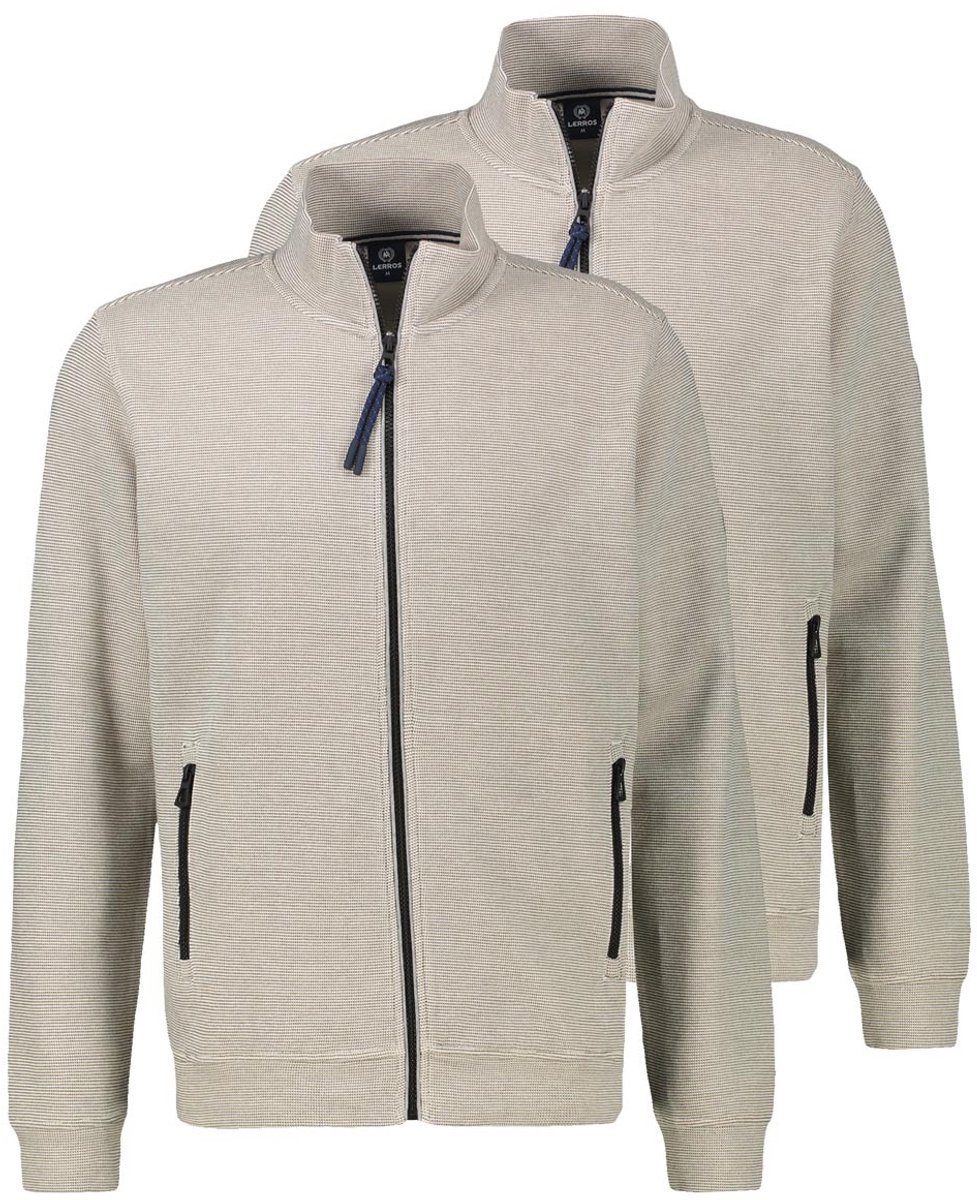 LERROS Heren Sweatjack 2 pack Basic