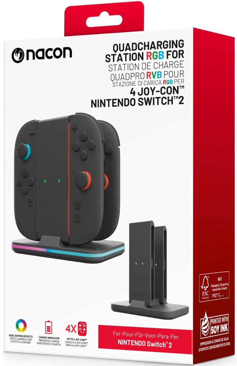 Nacon Quad Charger oplaadstation voor 4 Joy-Con controllers