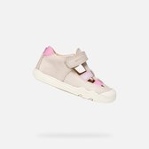 Geox Meisje B Eclyper Girl A Sneakers, Wit Lt Roze, 26 EU
