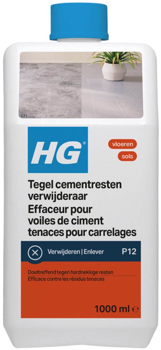 HG - Tegel Cementrestenverwijderaar - 6 x 1 liter - Voordeelverpakking