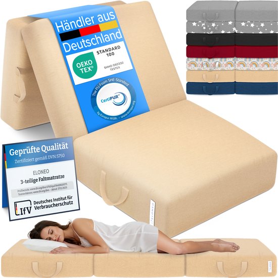 Schuimmatras BZ FERIA dikte 10 cm - 140 x 190 cm