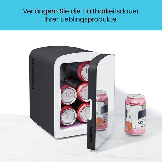 Draagbare Spiegelfrigo voor Schoonheidsproducten - 4 Liter Koel- en Warmtefunctie, Perfect voor Make-up en Huidverzorging — afbeelding 4