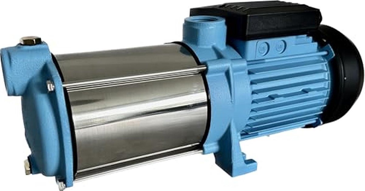 Krachtige Waterpomp voor Tuin en Irrigatie - 1300 W, 6000 l/h, 55 m Pomphoogte thumbnail 3