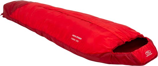 Highlander mummyslaapzak Trekker 250 -10°C met muskietennet - Rood van HI — afbeelding 2