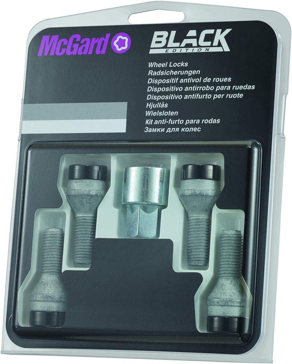 Dopsleutel Set Wielbouten M14x1.50 Zwart Konisch voor Velgen