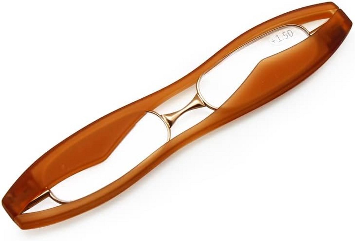 Opvouwbare Leesbril +1.0 tot +3.0 Kracht, Mini Zaklezer 360° Draaibaar