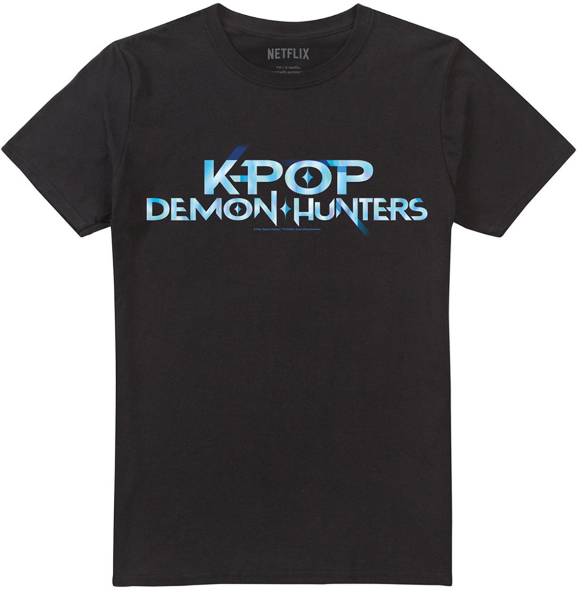Kpop Demon Hunters Full Colour Logo Heren T-Shirt - Zwart - M