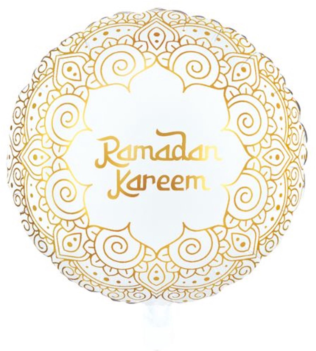 Folieballon Ramadan Kareem Wit & Goud - 45cm
