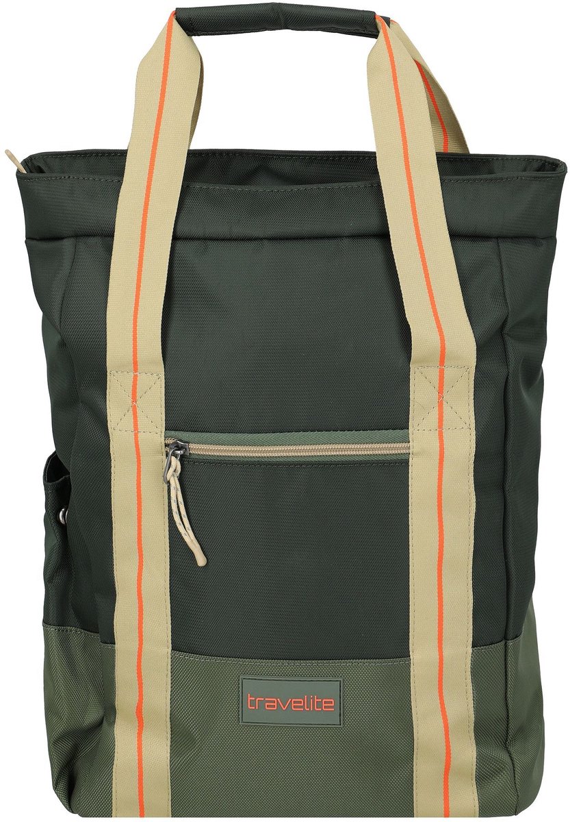 Travelite Color Craze Rugzak Tote Bag Olijf Groen - Casual rugzakken