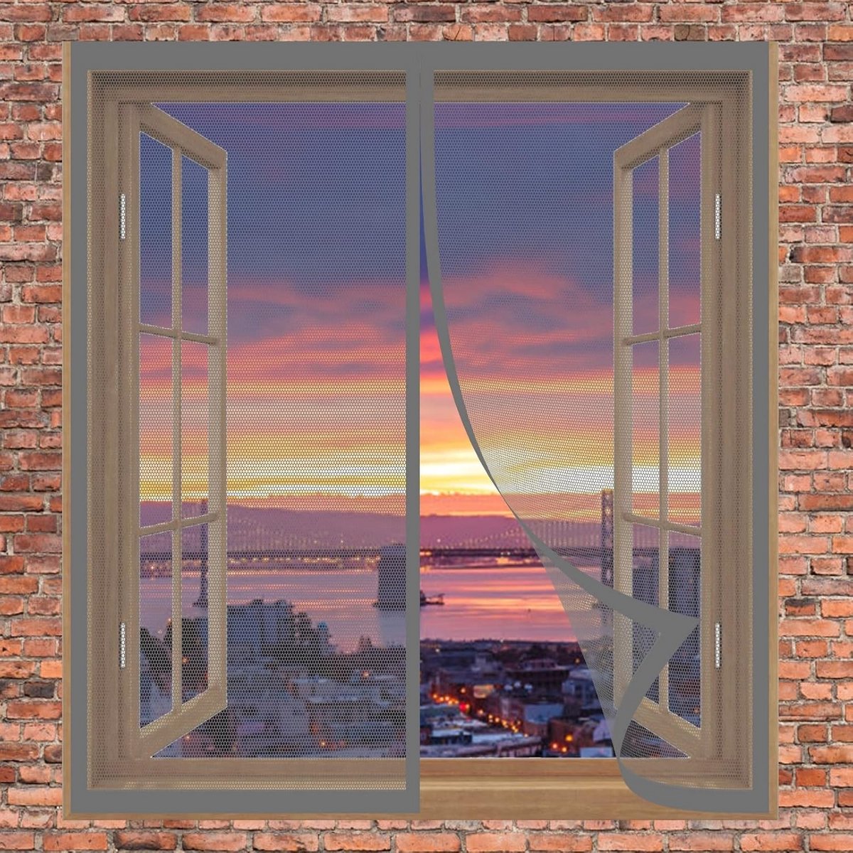 Magnetisch Hor voor Deur 120x195 cm Eenvoudige Montage