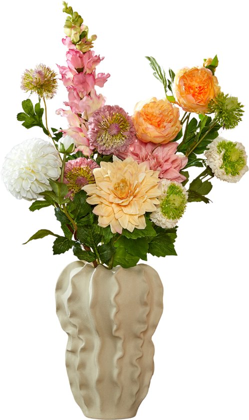 Foto: Mica decorations kunstboeket jean decoratief boeket kunstplanten voor binnen kunstplant zonder onderhoud veldboeket kunstbloemen