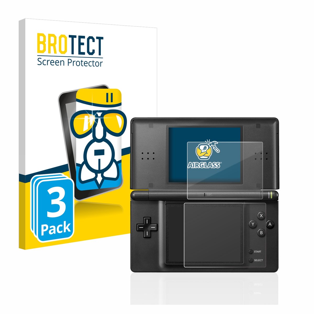 Screenprotector 3 Stuks voor Nintendo DS LITE Beschermglas transparant