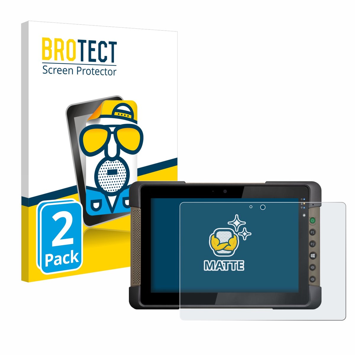 BROTECT - Screenprotector voor Getac T800 - Folie Beschermfolie matte 2 Stuks