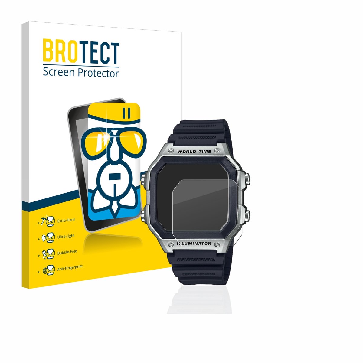 Screenprotector voor Casio AE-1200WH Beschermglas transparant