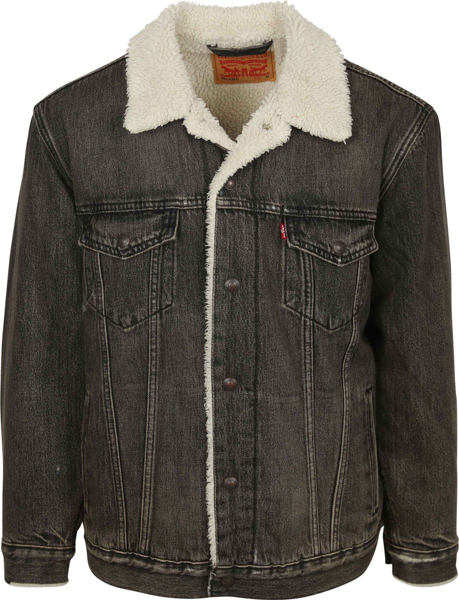 Levi’s Sherpa Jas – Heren Tussenjas Grijs