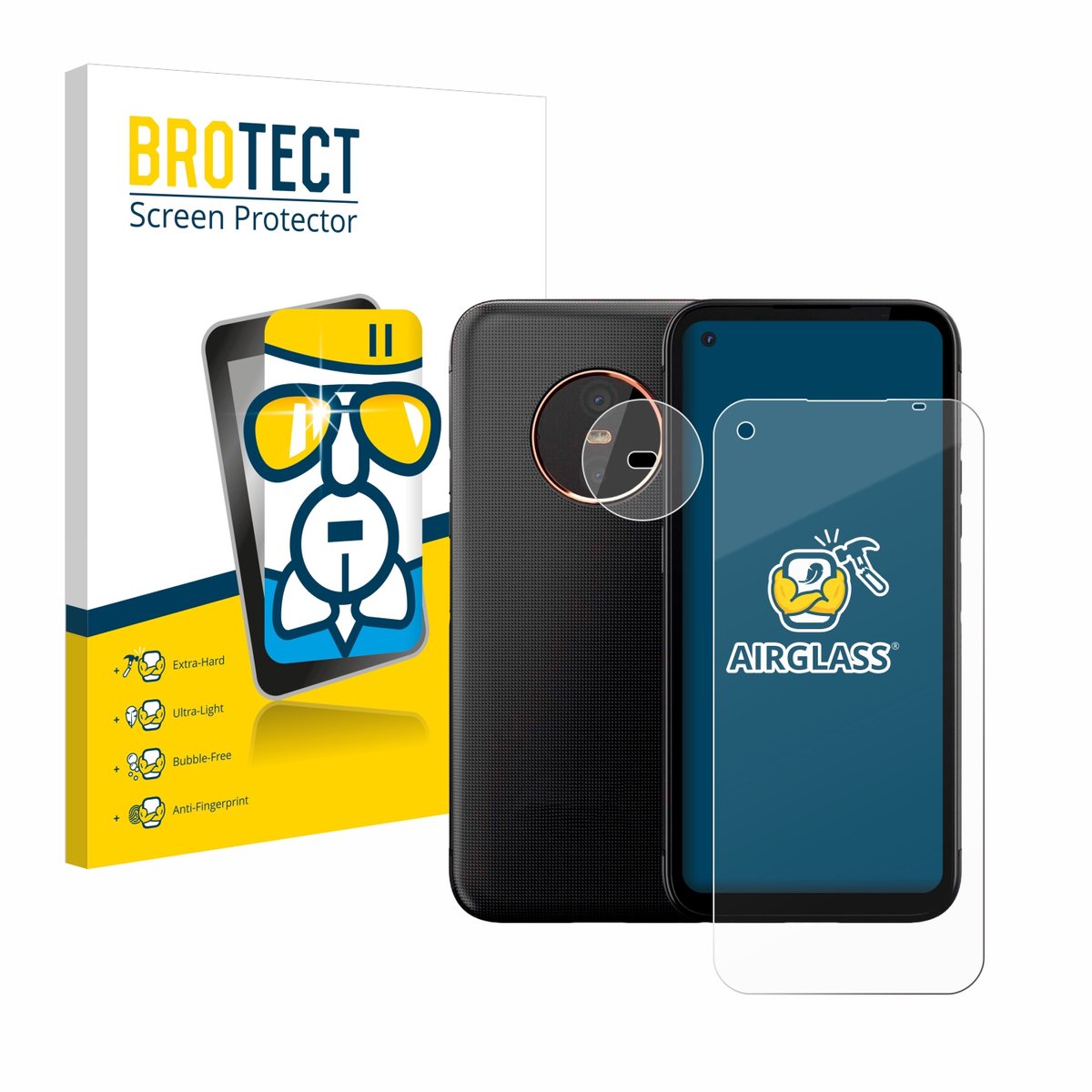 Screenprotector voor Gigaset GX6 Pro (Voor+Camera) Beschermglas transparant