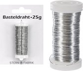 IJzerdraad 20m – Zilver grijs Hobbydraad (25g) – Buigzaam Knutseldraad voor DIY - Metaaldraad Binddraad - Decoratie & Creatieve Projecten