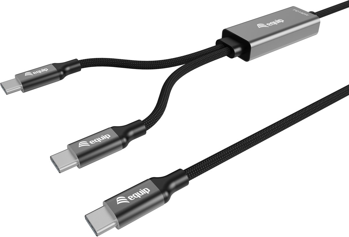 Equip 128895 USB-kabel USB 2.0 1,5 m USB C 2 x USB C Zwart
