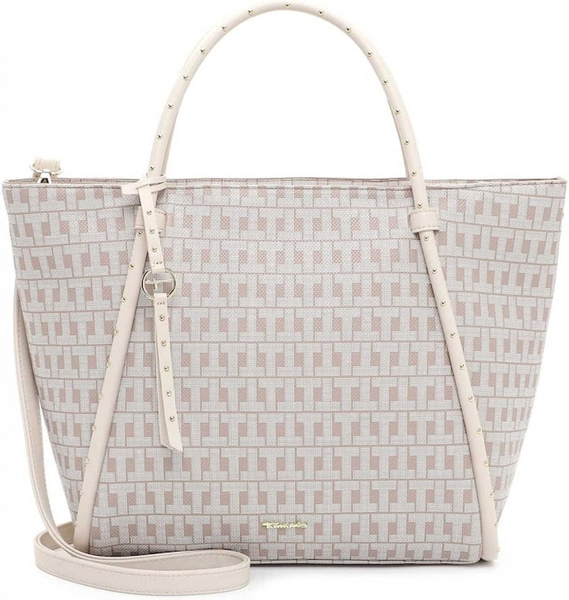 Grote Shopper Tas Dames met Ritssluiting - Gestructureerde Look