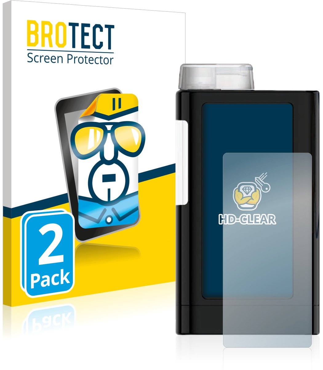 BROTECT - Screenprotector voor Mylife YpsoPump - Folie Beschermfolie transparant 2 Stuks
