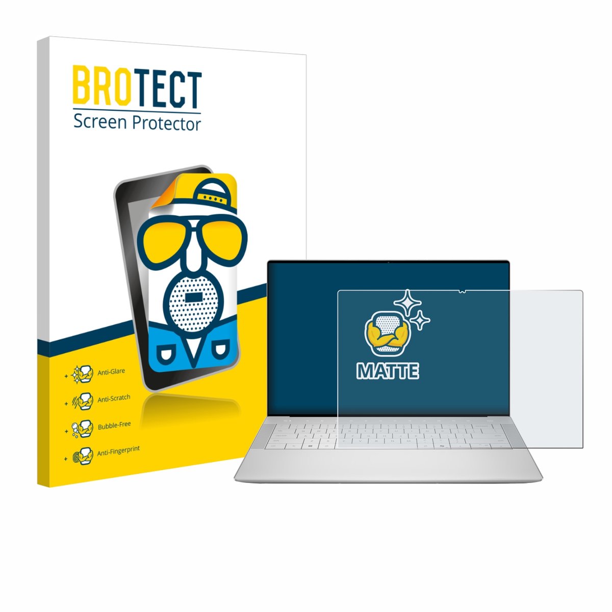 BROTECT - Screenprotector voor Dell 14 Premium Laptop - Folie Beschermfolie matte