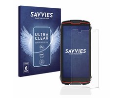 Savvies - Screenprotector voor Cubot King Kong Mini 2 Pro - Folie Beschermfolie transparant 6 Stuks