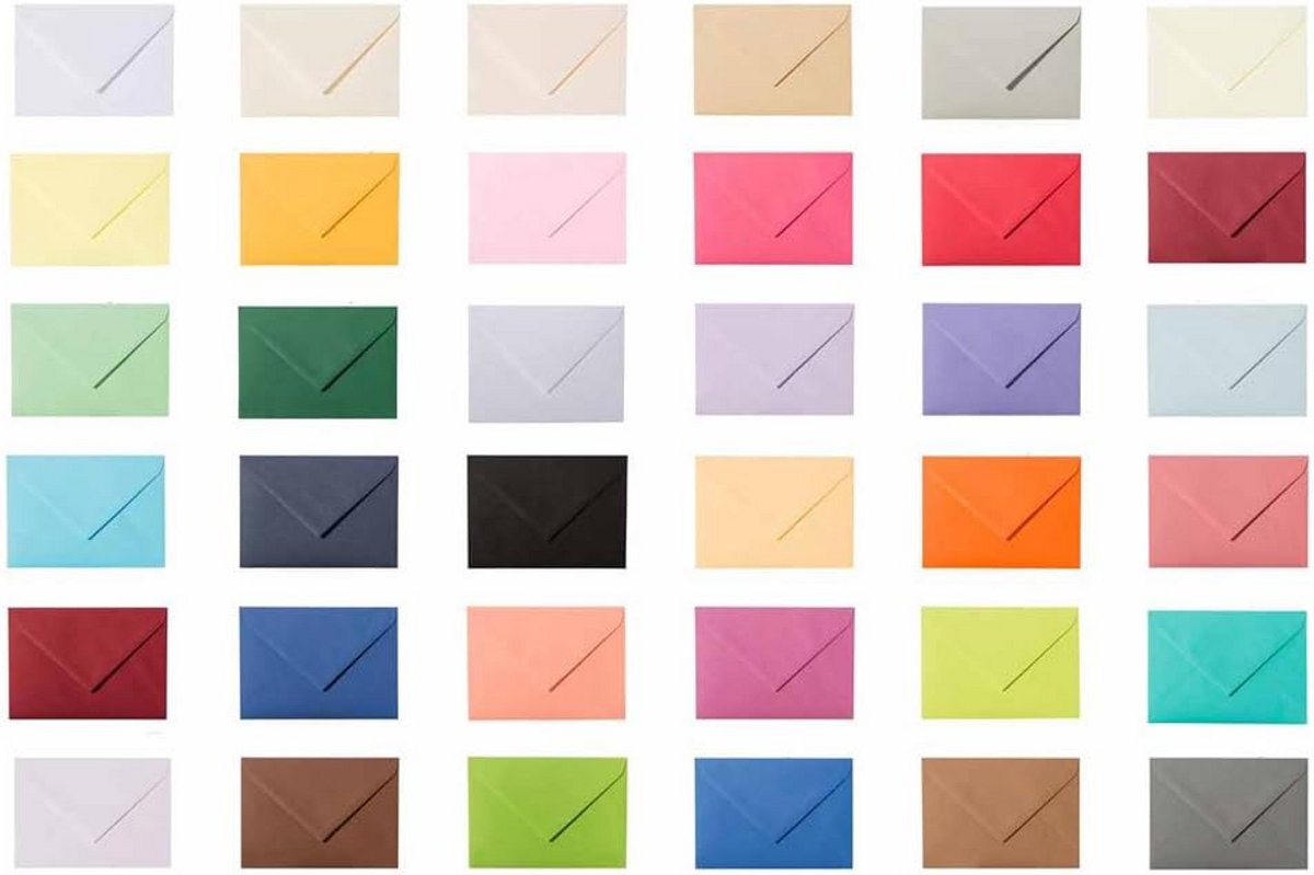 25 Stuks C6 Enveloppen 114x162 mm Donkergrijs 120g/m² Zonder Venster
